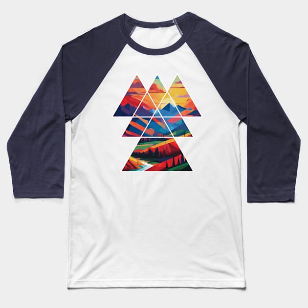 Abstract Dreamscape Baseball T-Shirt by ganola